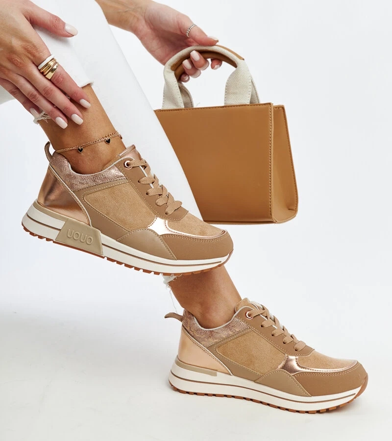 Hnědé tenisky na platformě Kerttu