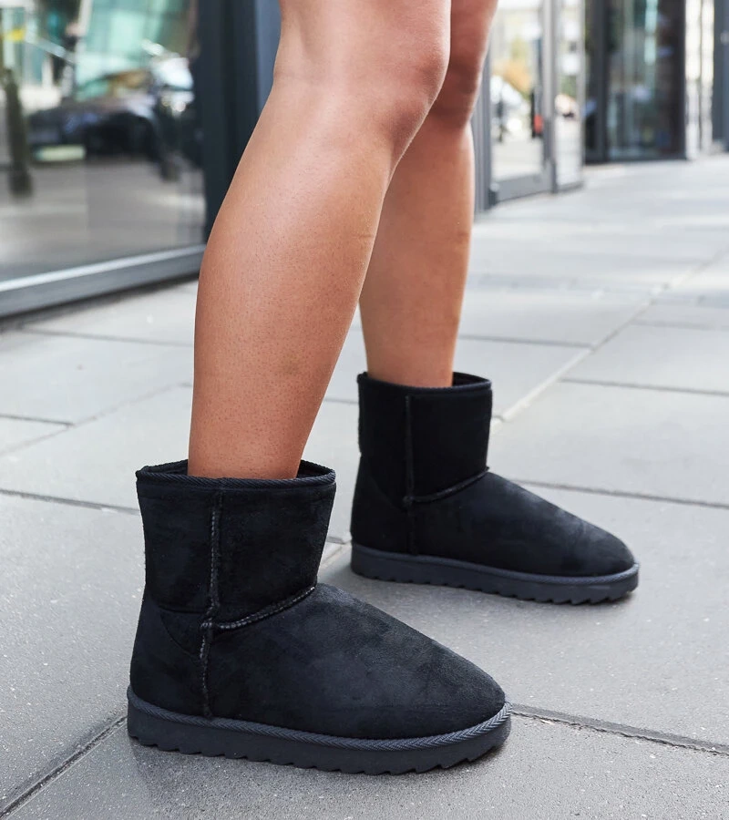 Černé zateplené sněhule Custonaci