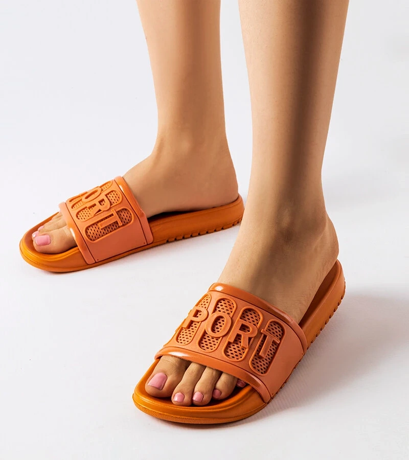 Oranžové gumové žabky Moiariello