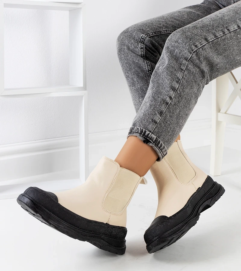 Béžové pantofle Loree z ekokůže