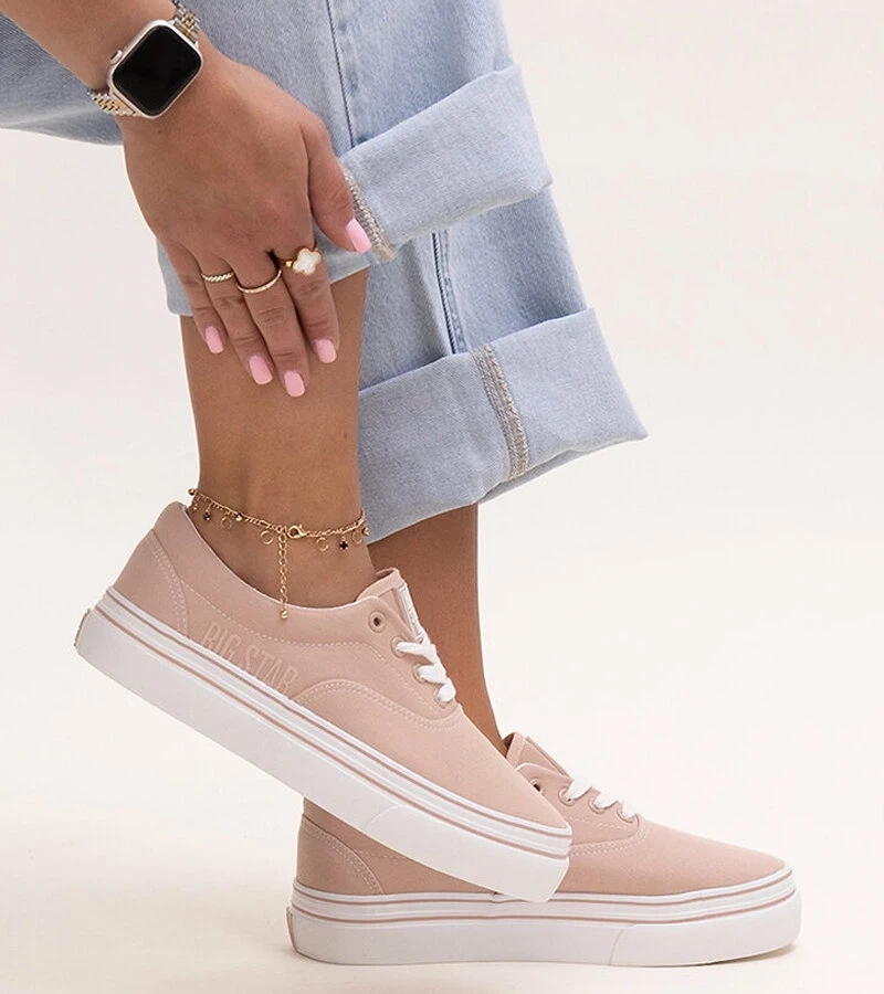 Růžové tenisky Big Star LL274229