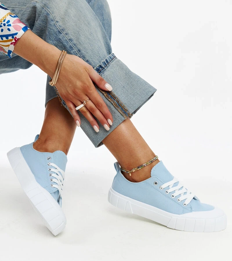 Modré látkové tenisky Eduarda