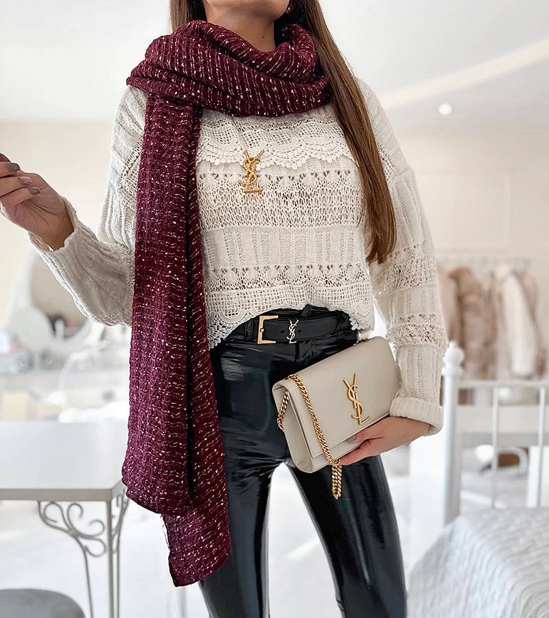 Šedý puntíkovaný šátek Khalil