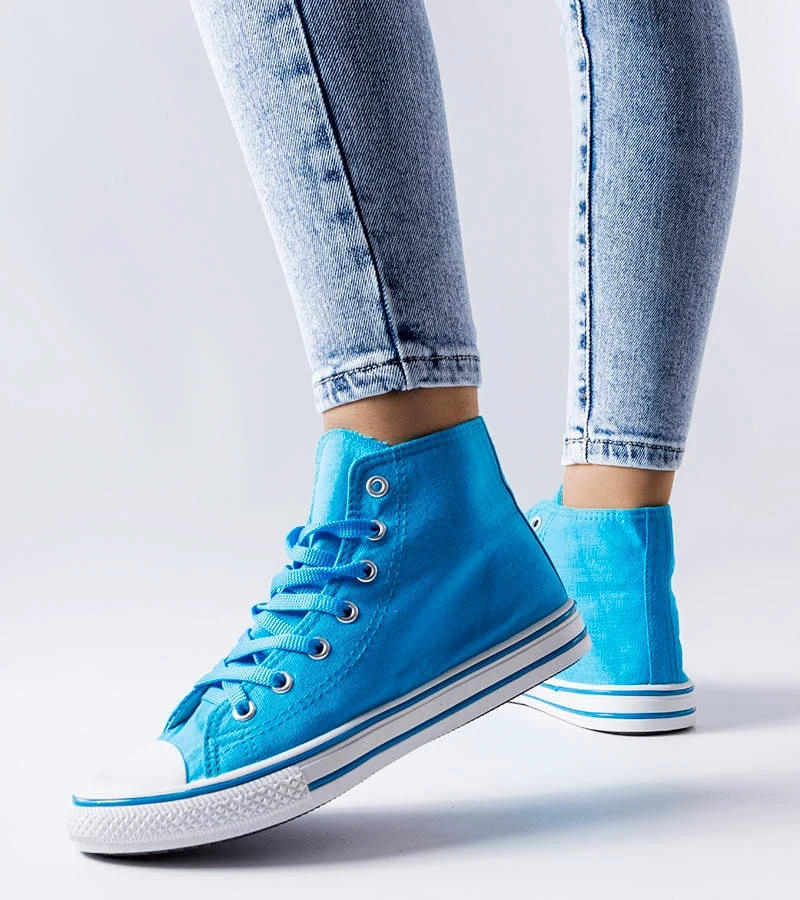 Modré kotníkové tenisky Alaine