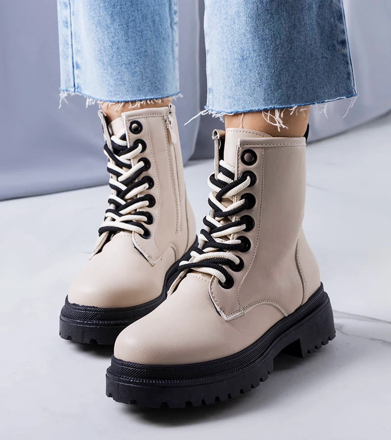 Béžová zateplená boty Jolene