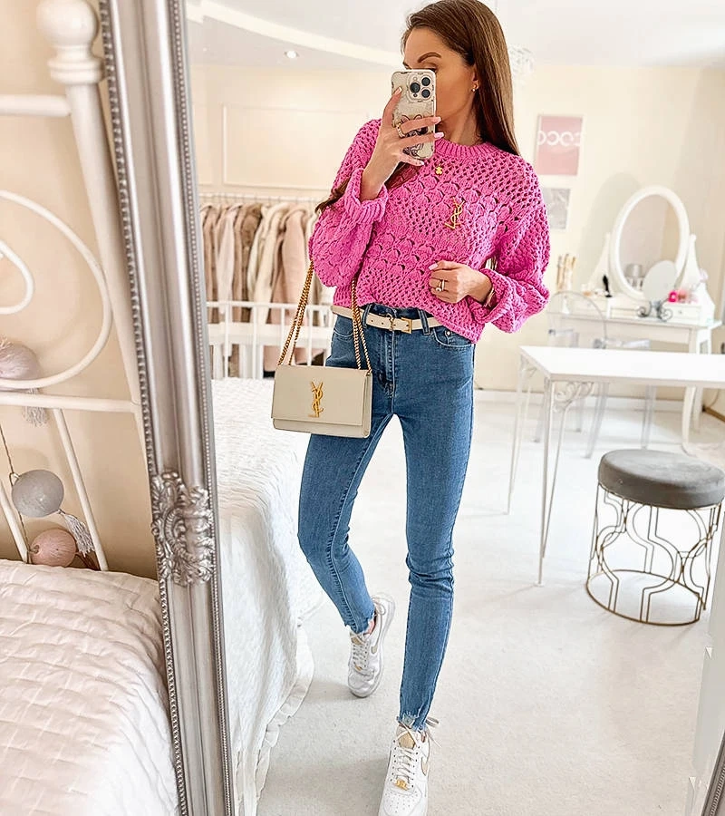 Modré slim džíny Sansouci