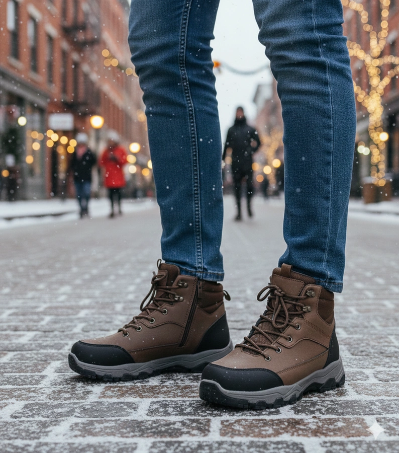 Hnědé pánské kotníkové boty Ryan