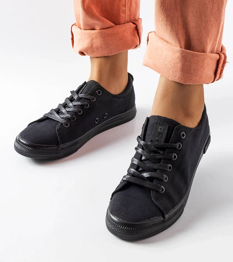 Černé tenisky Big Star LL274057