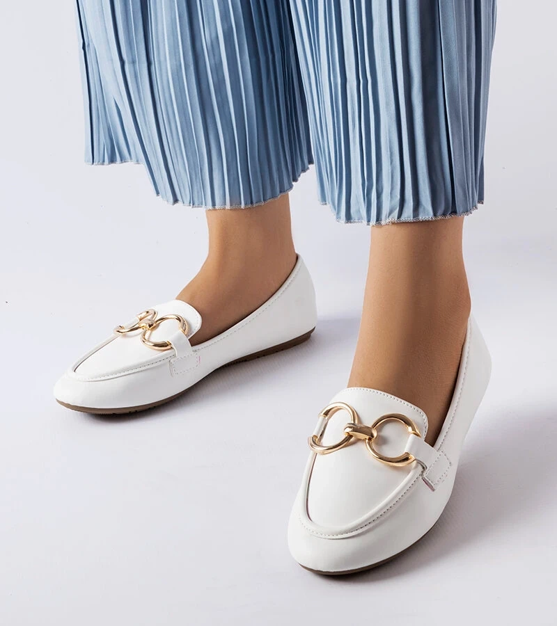 Dámské bílé mokasíny Couturier