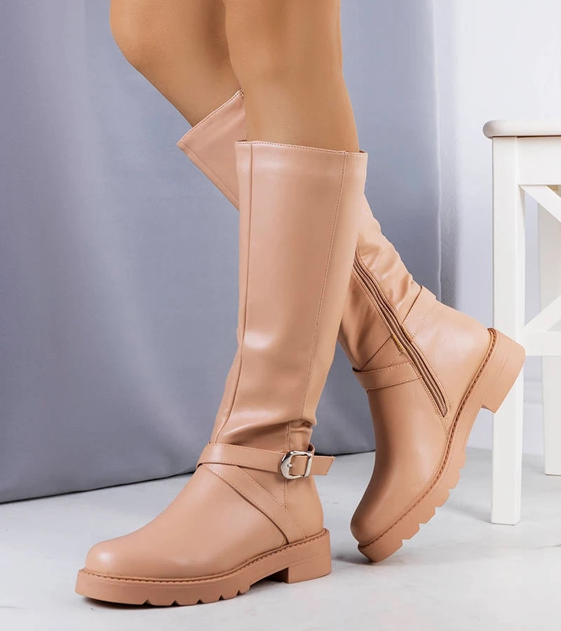 Béžové zateplené boty Olmin