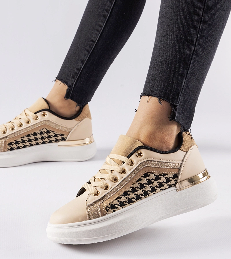 Bežové tenisky s třpytkami Briercliff