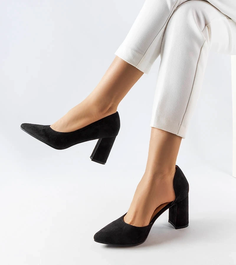 Černé lodičky Sargent na jehlovém podpatku