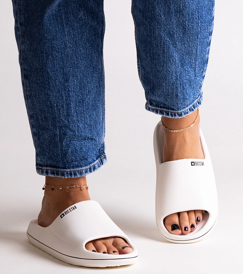 Bílé pantofle Big Star NN274A043