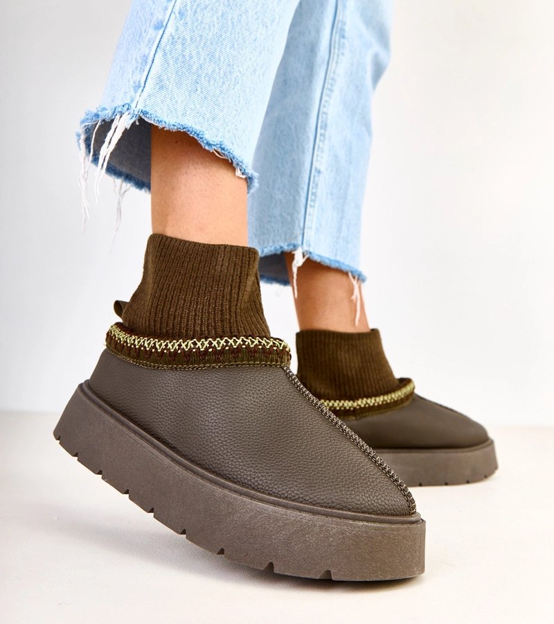 Zelené sněhule s ponožkovým svrškem Melary