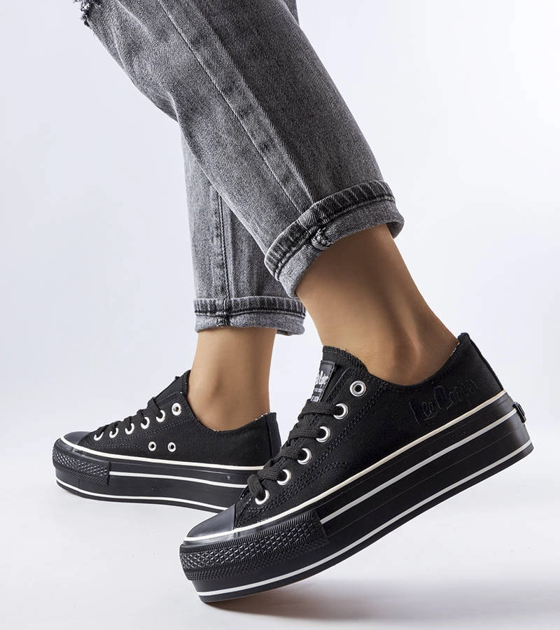 Černé tenisky Lee Cooper LCW-22-31-0843L