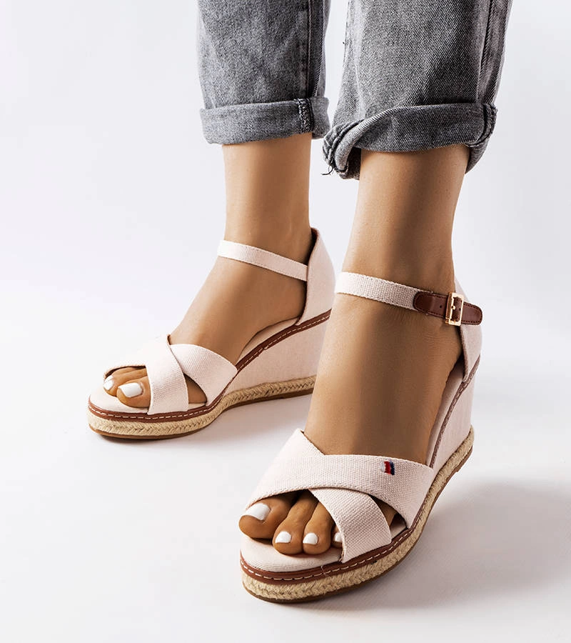 Bílé espadrilky na platformách Eleonora