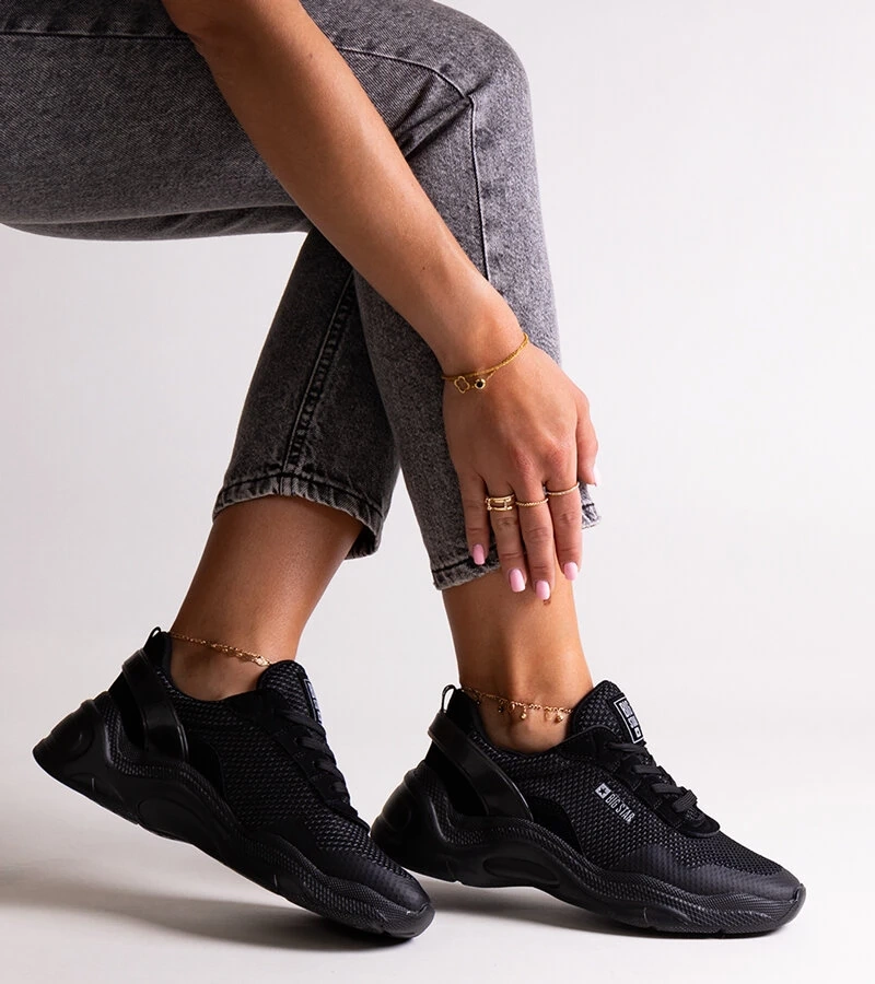 Černé tenisky Big Star LL274A065