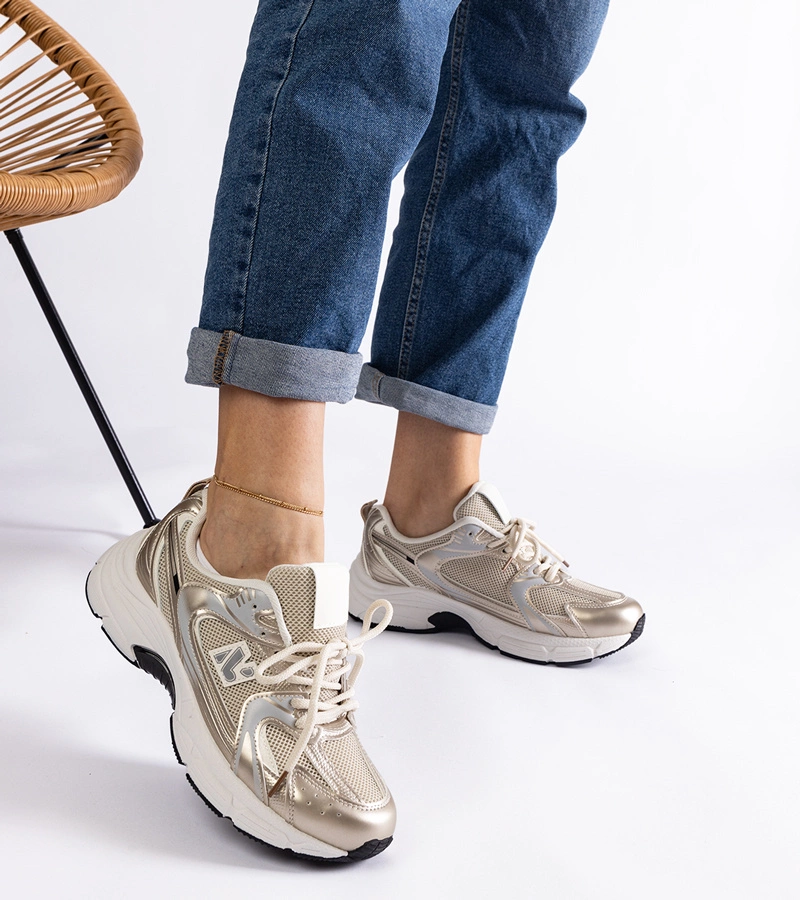 Zlaté klasické sportovní tenisky Sedilla