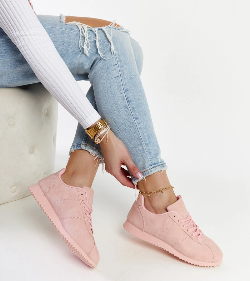 Růžové sportovní polobotky Sahla