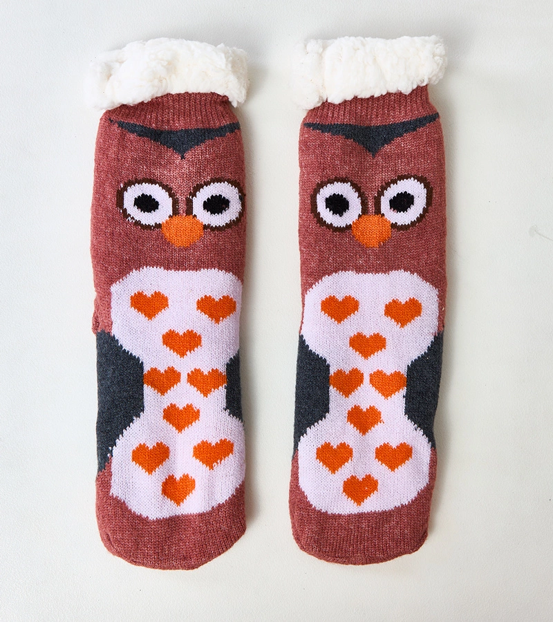 Růžové ponožky se sovičkou Lotis