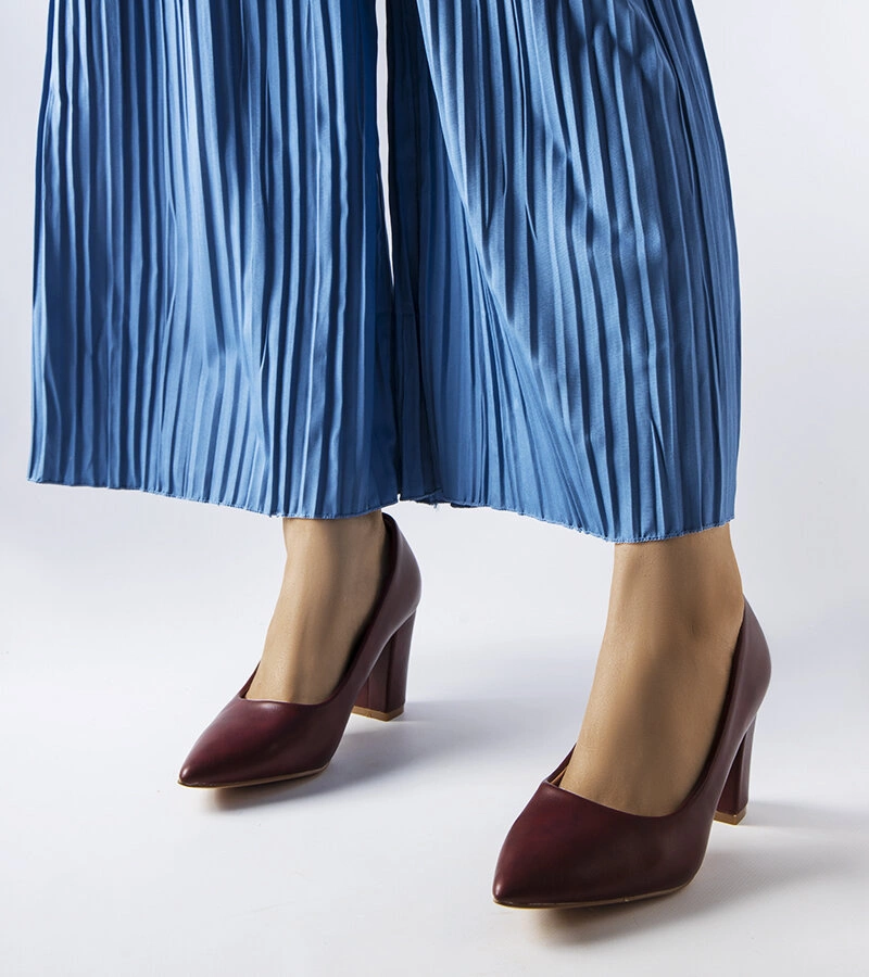 Bordó lodičky Maurelle na jehlovém podpatku