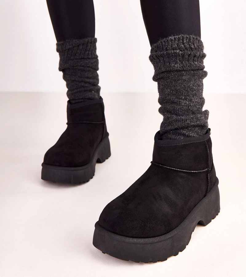 Černé nízké sněhule z ekosemiše Joshua