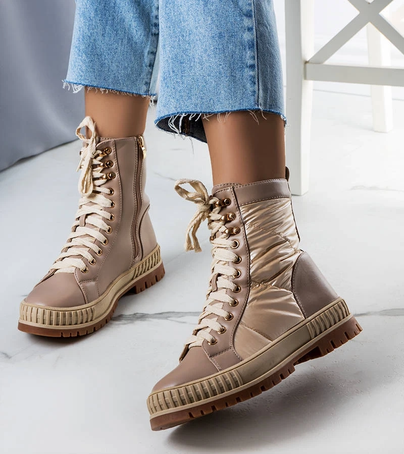 Béžové zateplené trappery Hamina