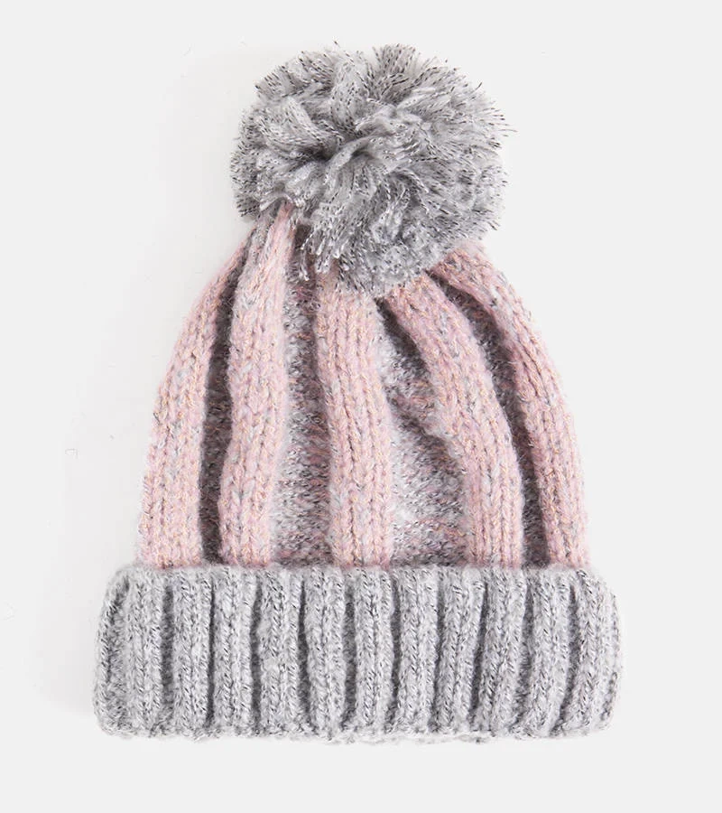 Šedá čepice s bambulí Cormil