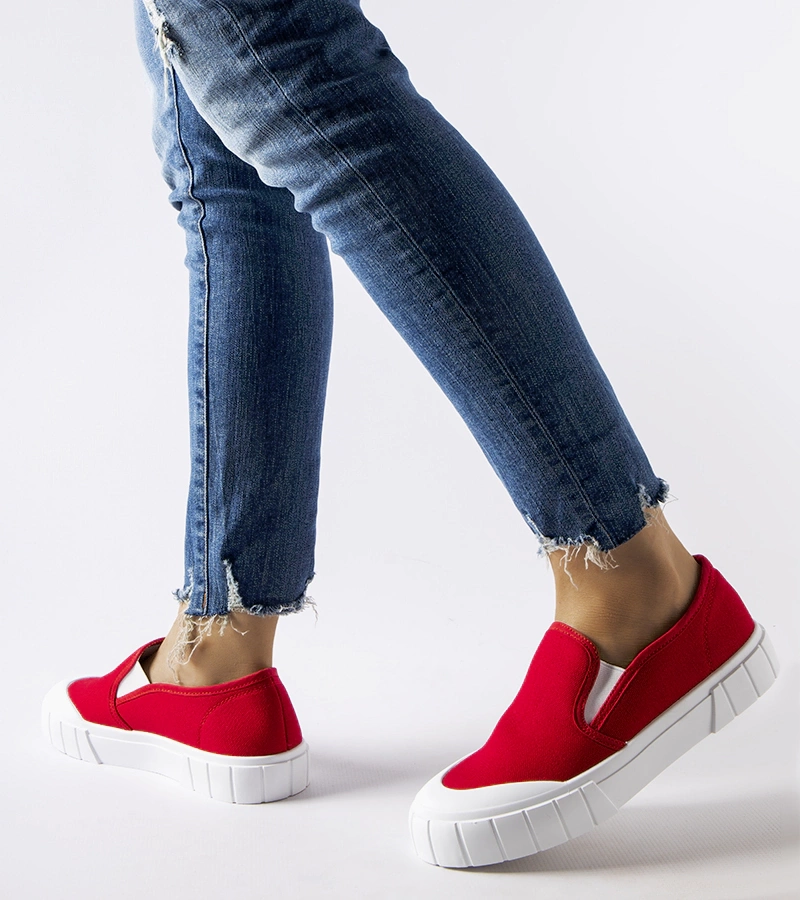 Červené nášlapné tenisky Codiponte