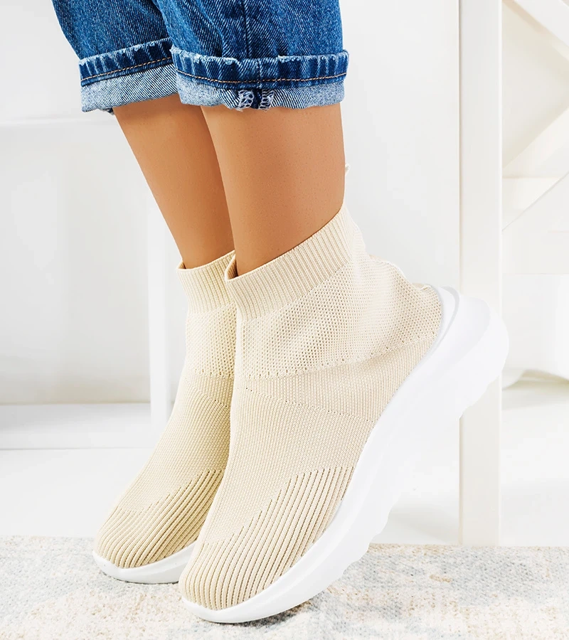 Béžové vysoké tenisky Jennifer