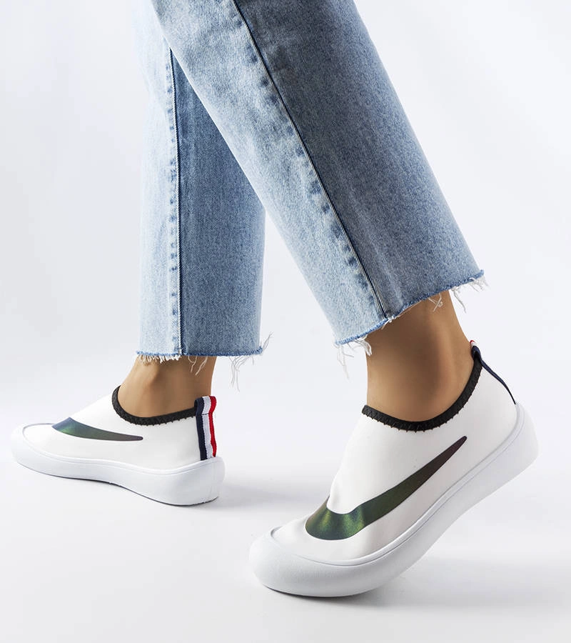 Bílé elastické tenisky Stover