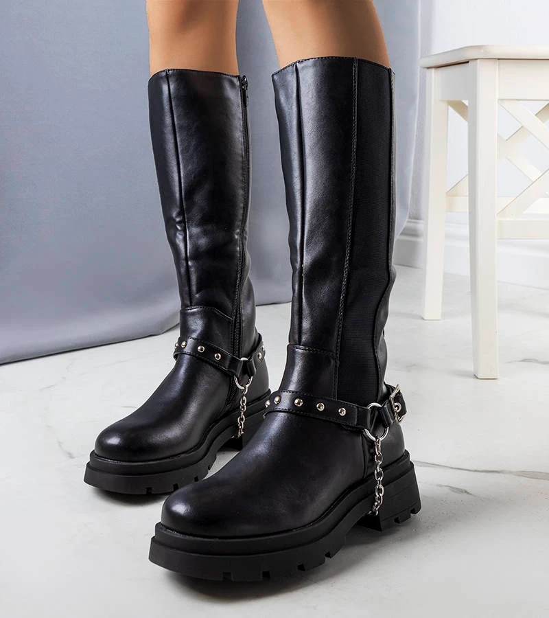 Černé zateplené boty Ross