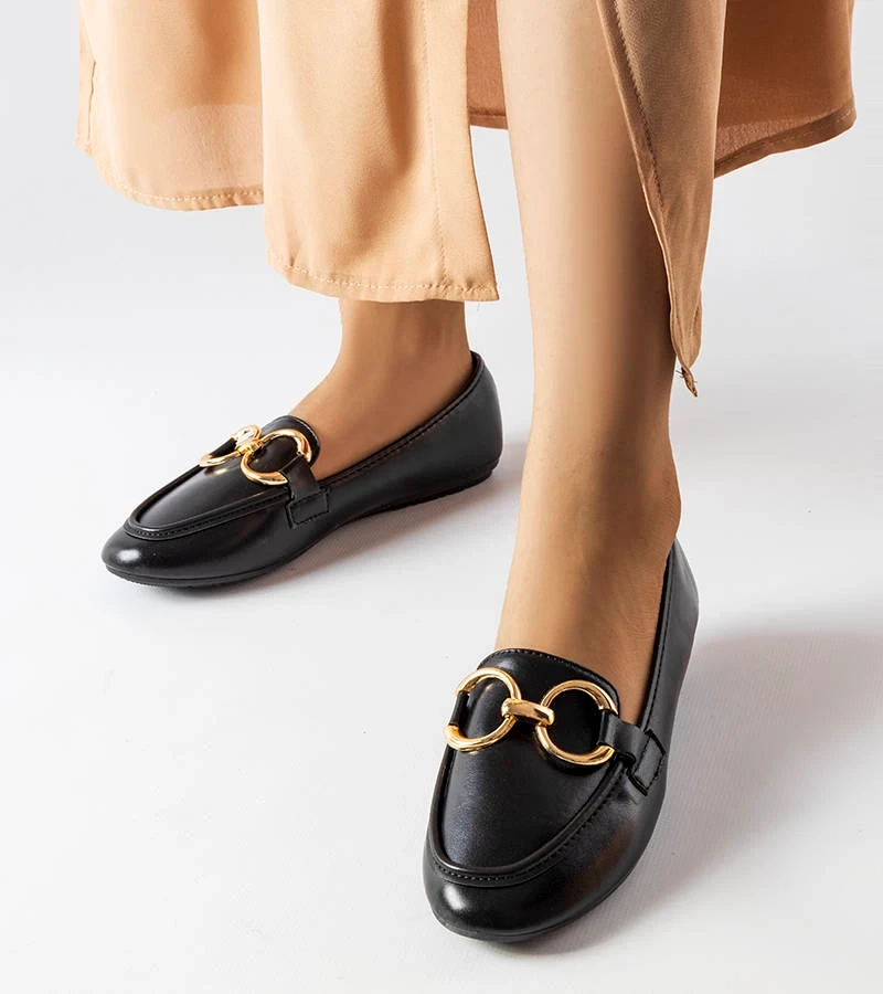 Černé dámské mokasíny Couturier