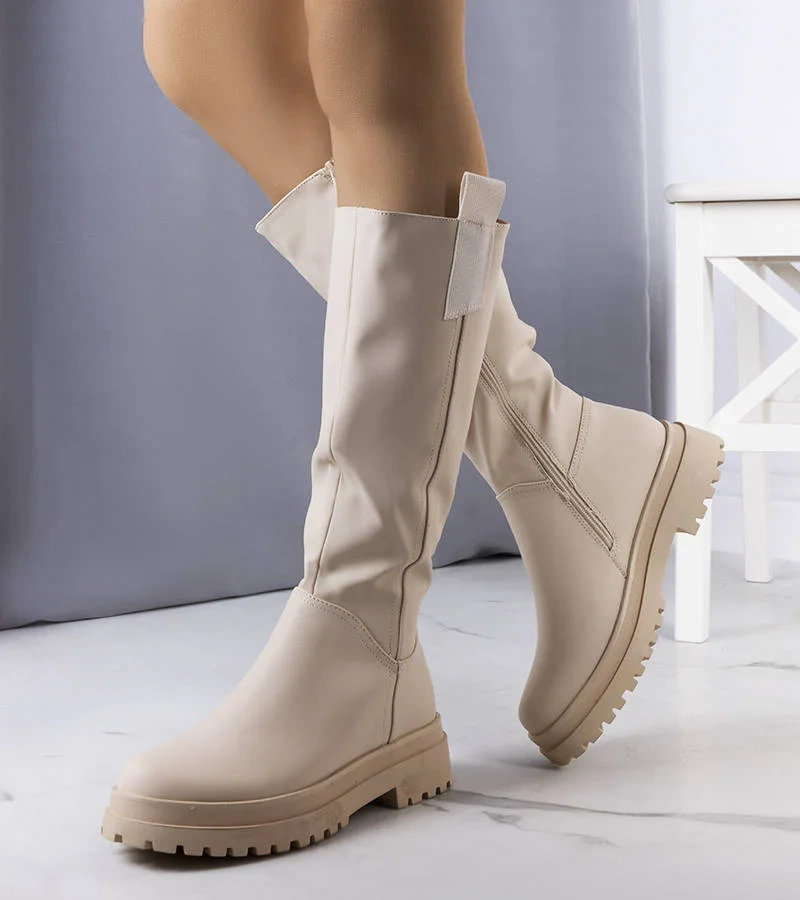 Béžové zateplené boty Campoli