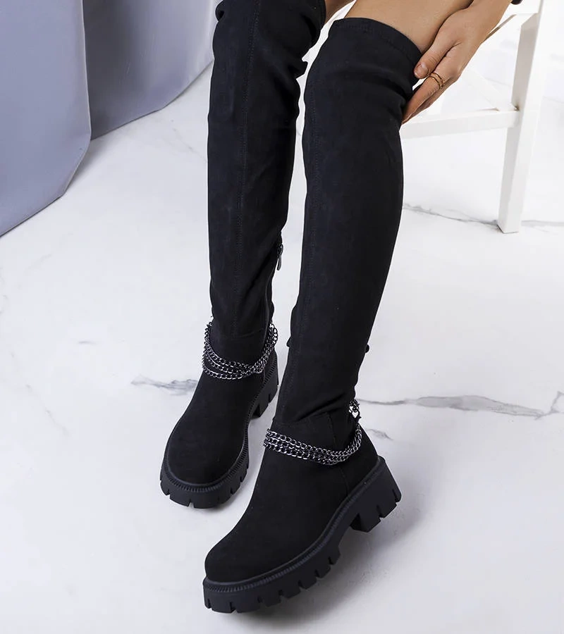 Černé zateplené boty Cumia