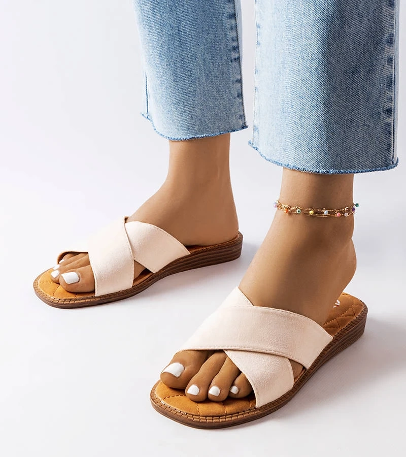 Béžové žabky Tiana