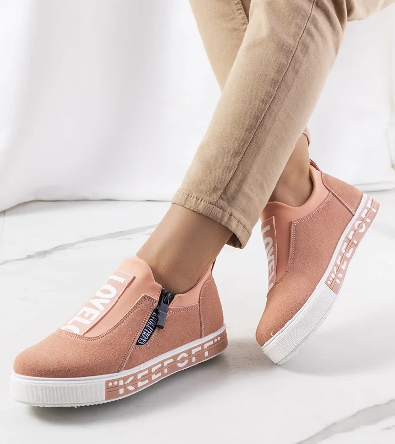 Růžové nazouvací tenisky Lovelo