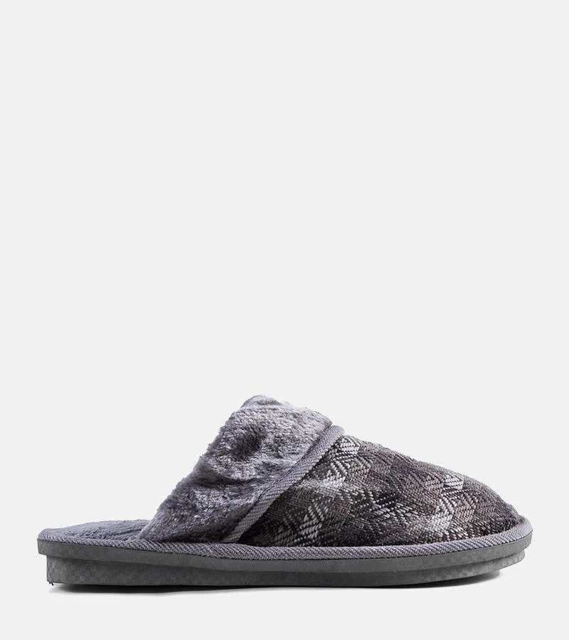 Šedé pánské pantofle Mirem