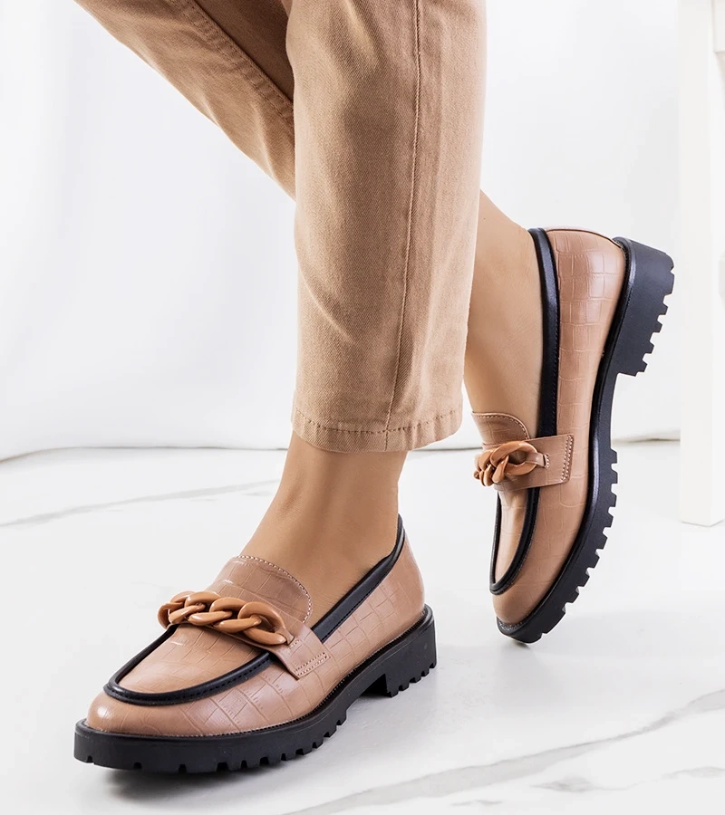 Béžové polobotky Kesira