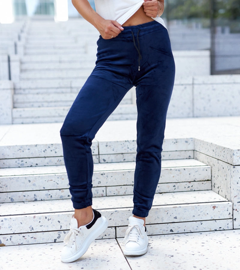 Námořnicky modré zateplené tepláky Scout