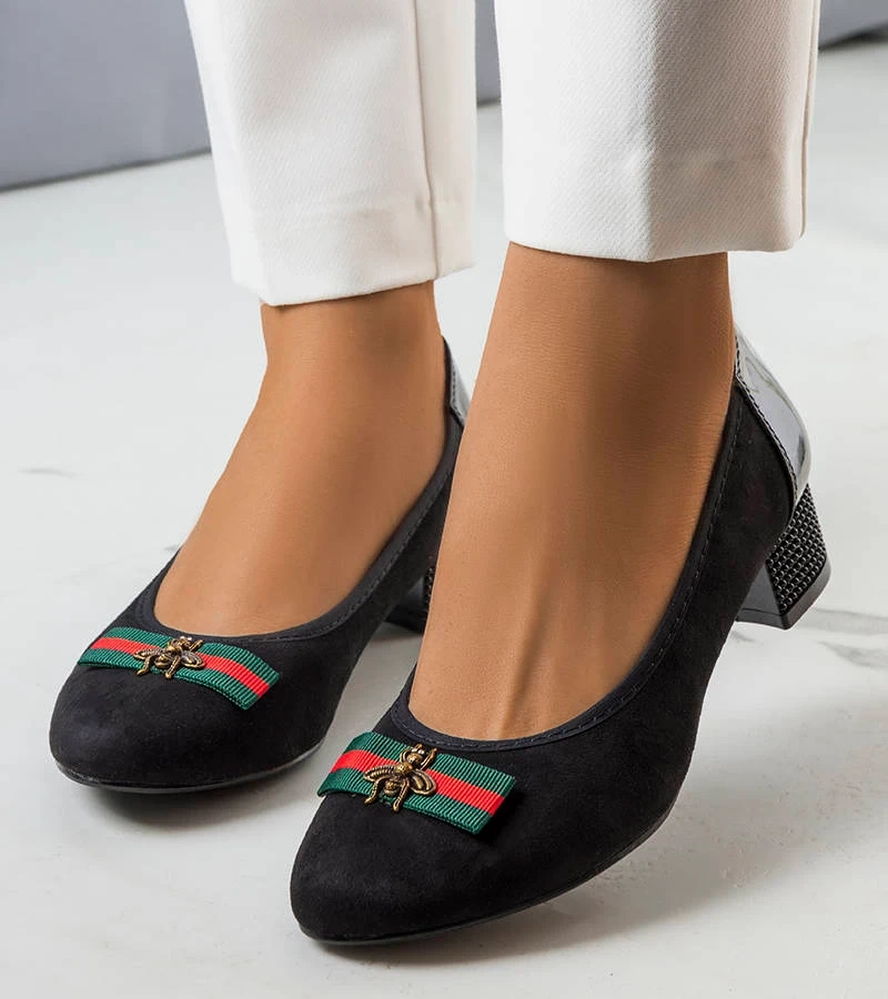 Černé lodičky Manelia