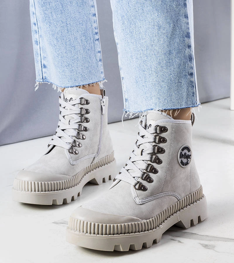 Šedé zateplené boty LCJ-22-44-1340L Lee Cooper