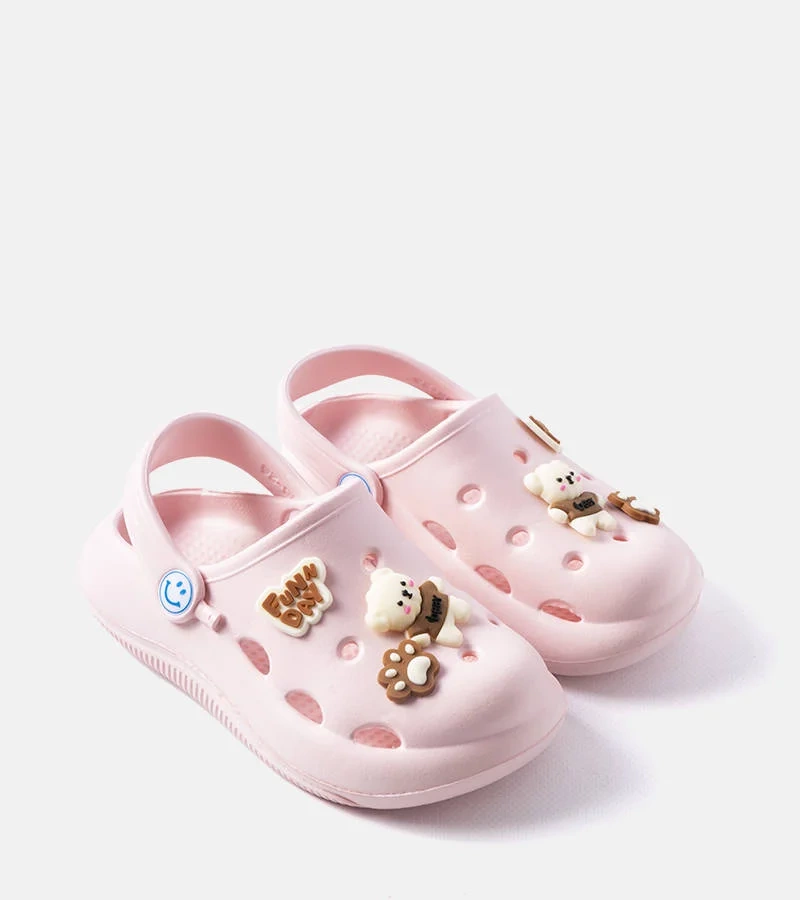 Růžové žabky se zakrytým nosem Vette