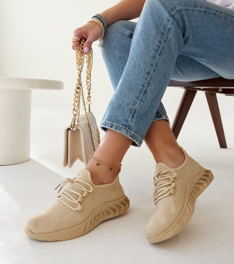 Bežové textilní tenisky Weekley