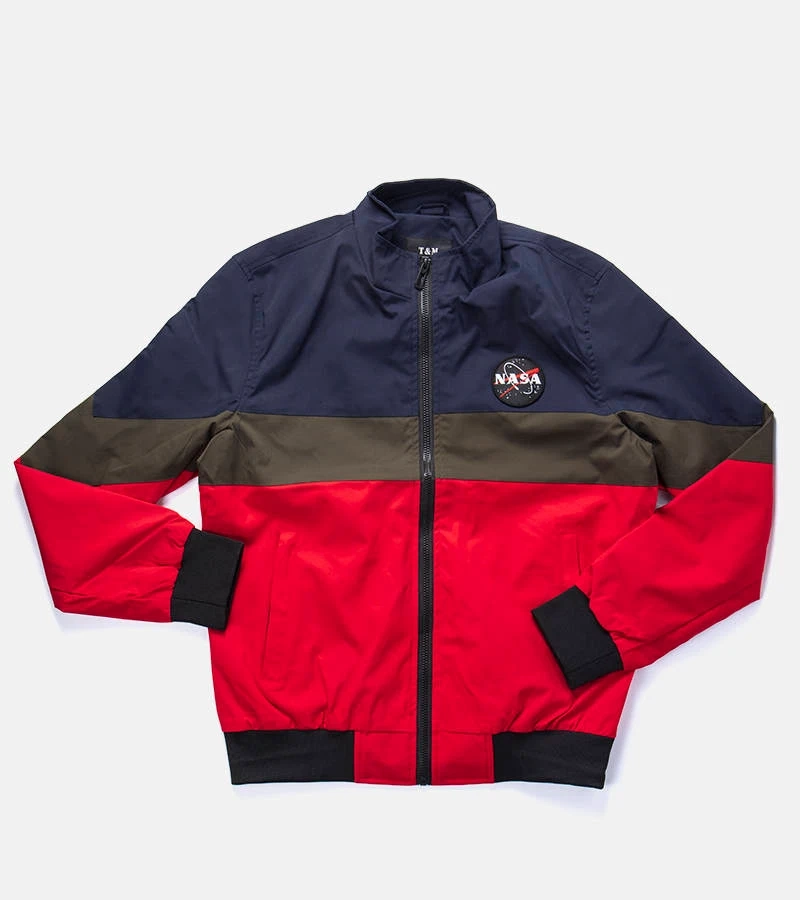 Pánská tmavě modrá bunda se stojáčkem Marmion