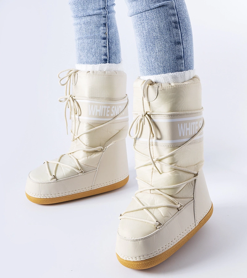 Beige lehké zateplené sněhule Everett