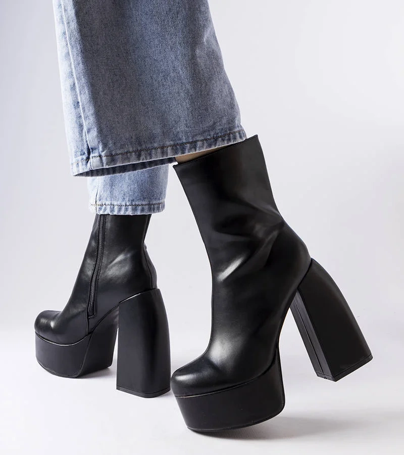 Černé boty Baratti na vysokém podpatku