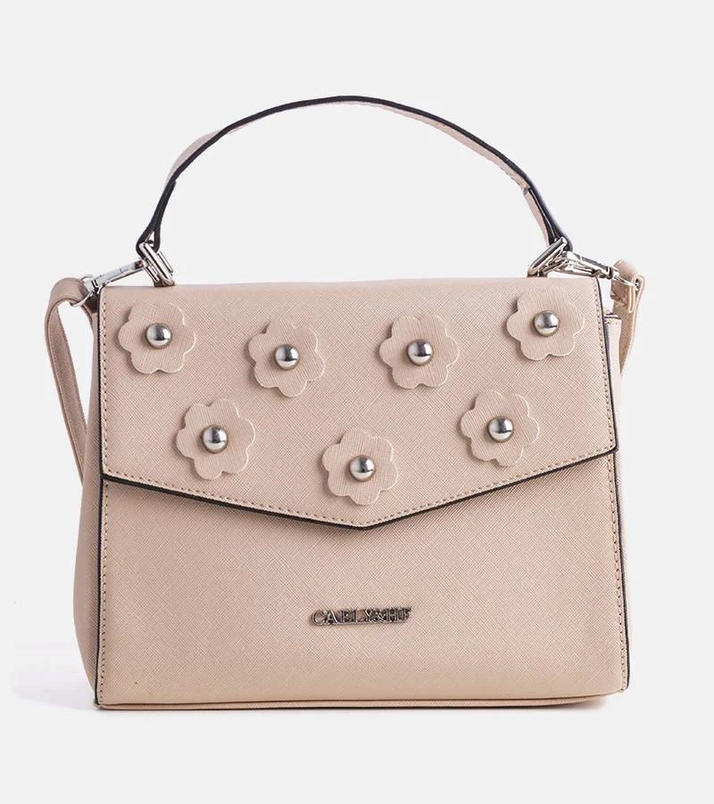 Béžová taška přes rameno Newark