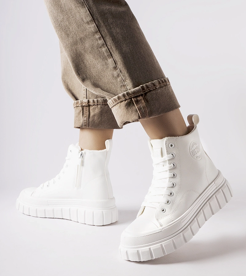 Bílé podšité tenisky Big Star MM274624