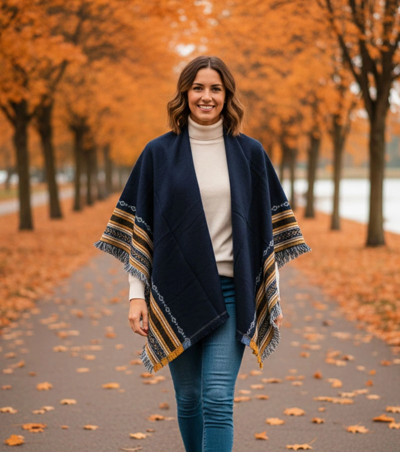 Šedý šátek s ozdobou Rio